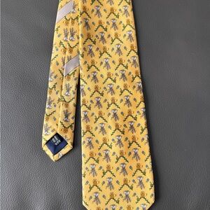 Ferragamo Lion Elephant tie